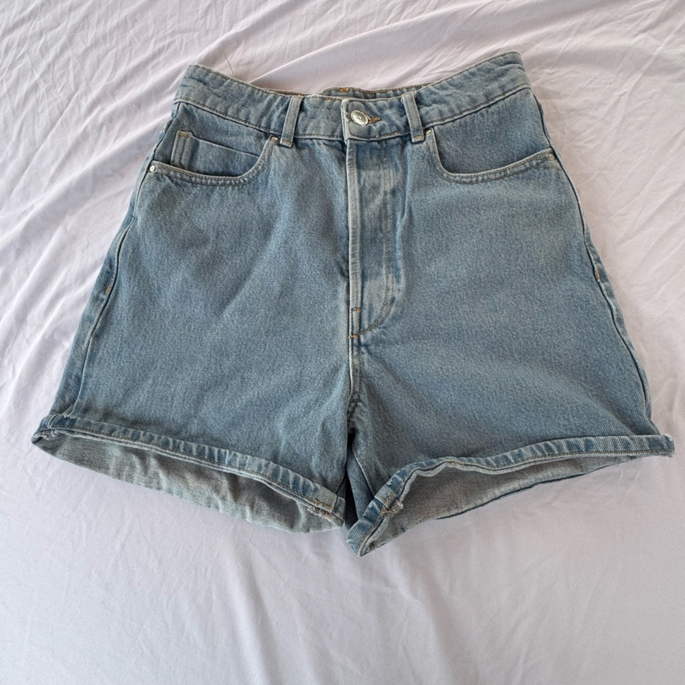 Zara Light Blue Jean Shorts